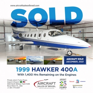 1999 Hawker Beech Jet 400A with 1,400 Hrs TT