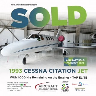 1993 CESSNA CITATION JET With 1,000 Hrs Remaining on the engines - TAP ELITE